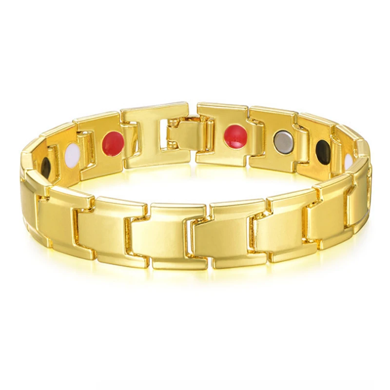 

Men Titanium Steel Elegant Magnetic Therapy Bracelet for Arthritis Pain Relief Carpal Tunnel JU8