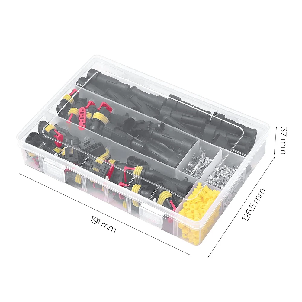 352Pcs Car Connector Plug Terminals Auto Sealed Waterproof Electrical Wire 1 2 3 4 Pin Truck Harness | Обустройство дома