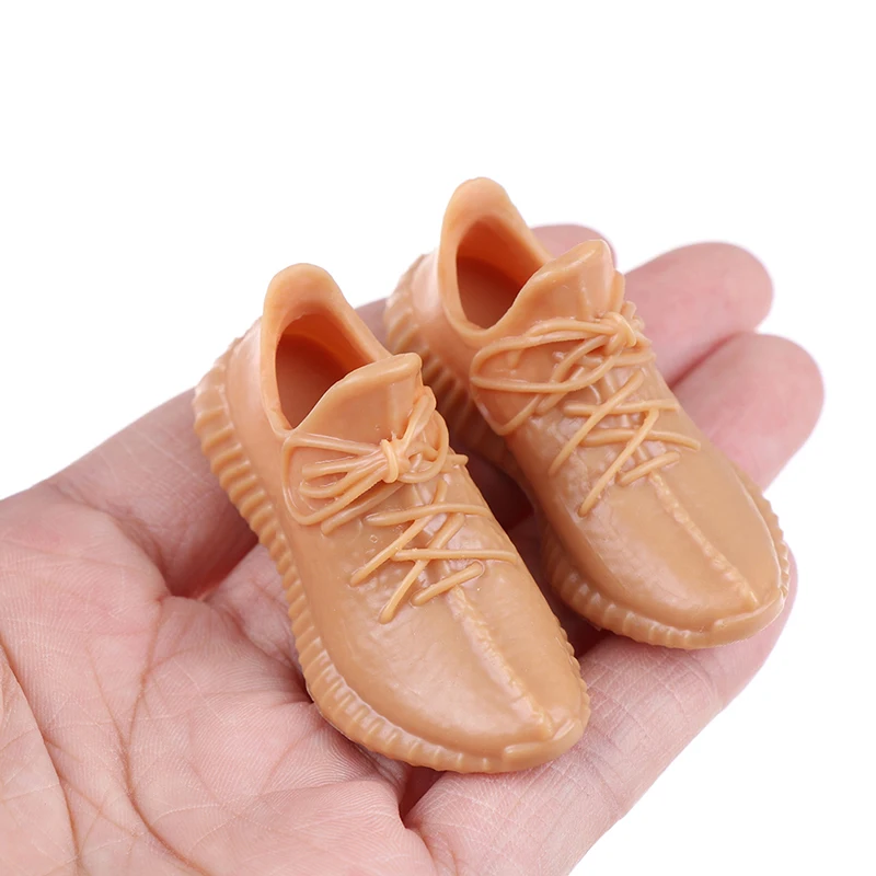 Горячая 1:12 миниатюрные Модные Мужские модельные туфли Спортивная обувь