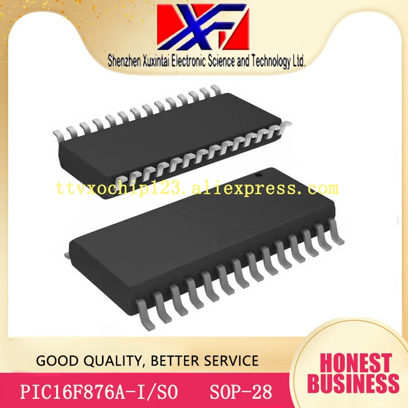 

10Pcs/Lot PIC16F876A-I/SO 16F876A PIC16F876A IC MCU 8BIT 14KB FLASH SOP-28