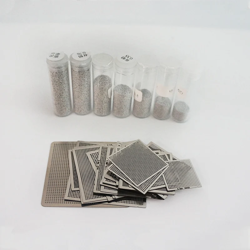 BGA Reballing kit 29pcs Directly Heat Stencils universal Solder Paste Balls Station For Rework Repair | Инструменты