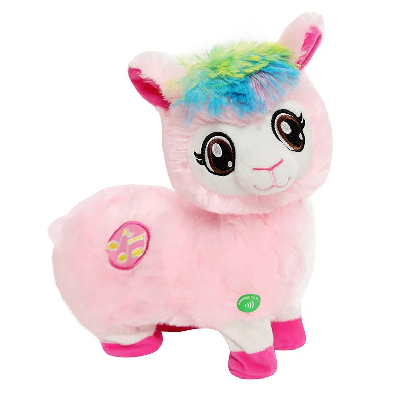 Красивая Милая вращающаяся попа Альпака с электрическим наполнителем плюшевая