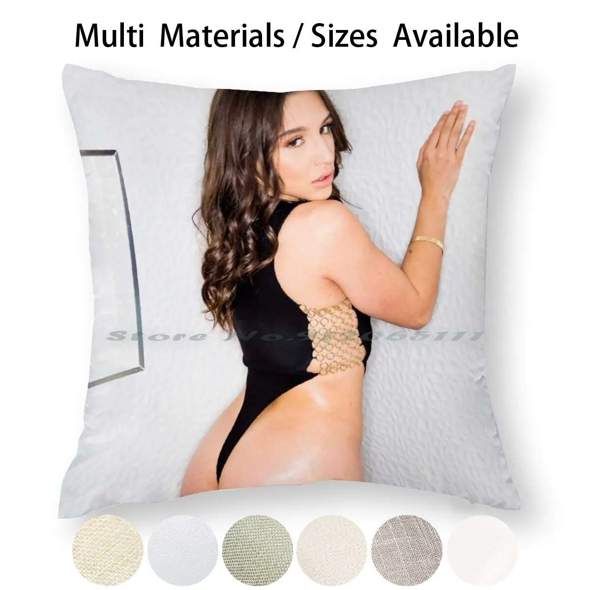 Наволочка Abella с рисунком опасной подушки наволочка из хлопка и льна сексуальная