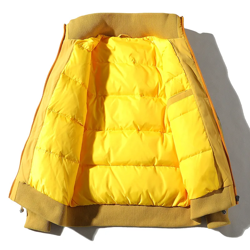 Камуфляжный мужской пуховик Зимний хип-хоп пэтчворк толстый зимний канадский