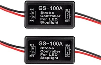 1pc gs 100a brake light flash controller module flash strobe controller flasher module for car led brake stop light lamp 12v
