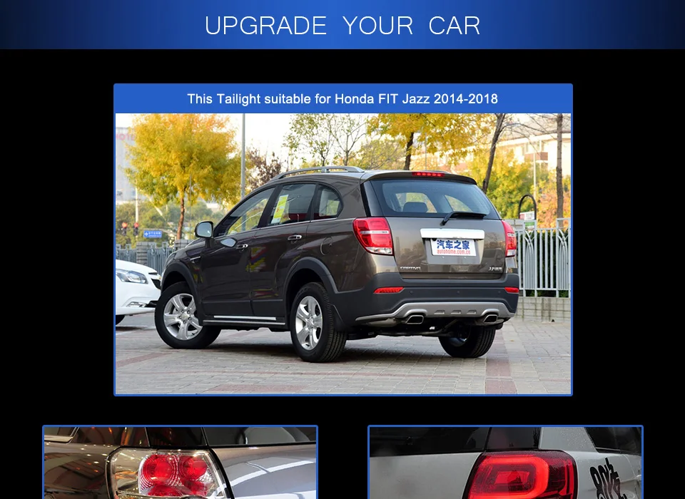 AKD Тюнинг автомобилей задние фонари для Chevrolet Captiva 2008- задние фонари светодиодный DRL ходовые огни Противотуманные фары с ангельскими глазками задняя парковка