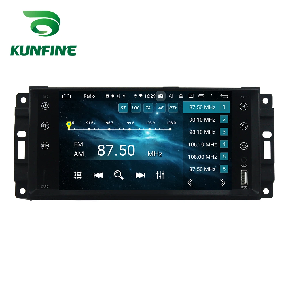 Android 9,0, четыре ядра, 4 Гб ОЗУ, 64 Гб ПЗУ, автомобильный DVD, gps, мультимедийный плеер, стерео, для Dodge ram 1500, Jeep Renegate,, радио