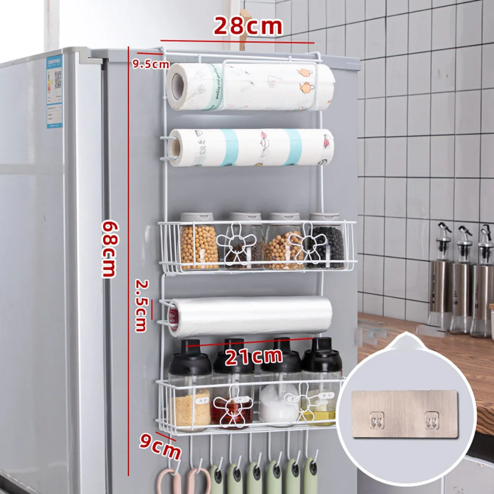 Боковые держатели для хранения в холодильнике стойки многоуровневые кухонные