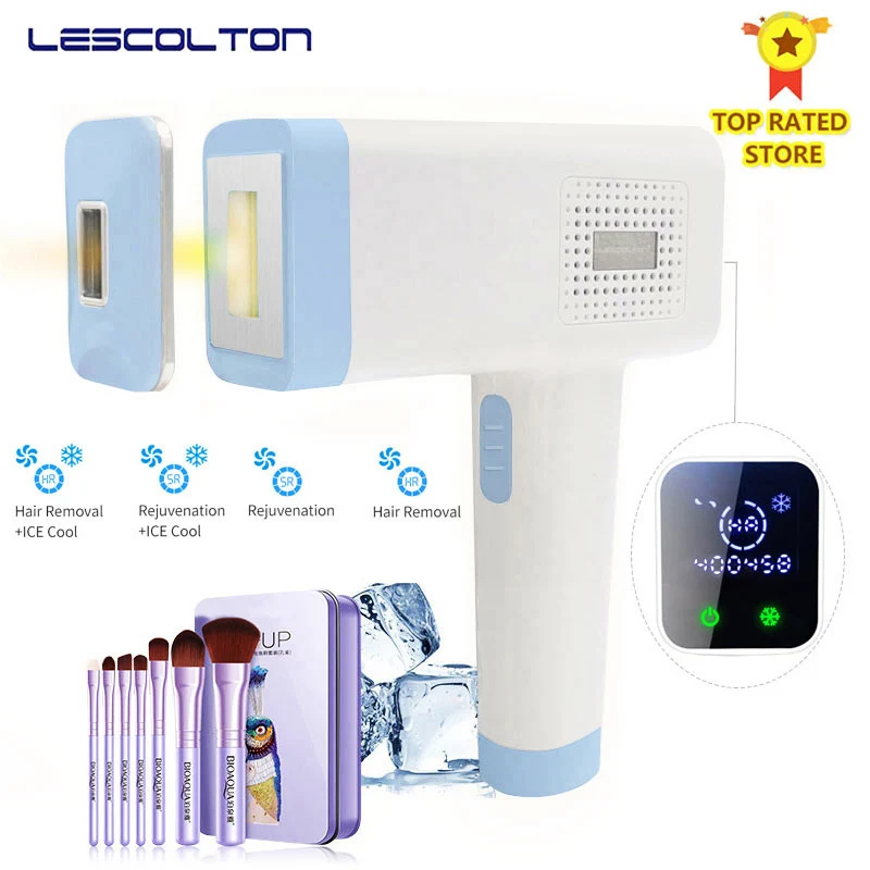 Lescolton новейший 4в1 IPL Удаление волос Cool T012C Эпилятор постоянный бикини триммер электрический depilador лазер
