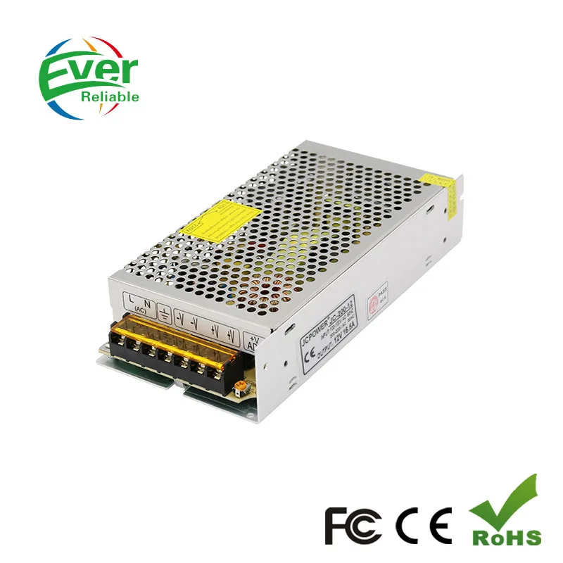 Импульсный источник питания SMPS 12 В 20 А для систем видеонаблюдения светодиодный