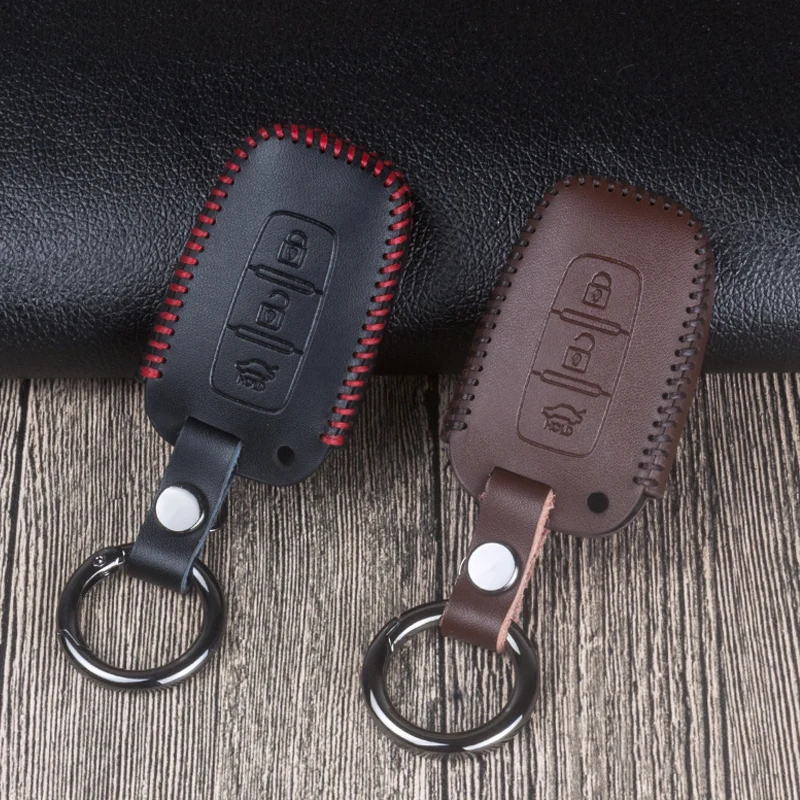 Кожаный Автомобильный Чехол для ключа дистанционного управления Kia Rio Sportage 3 4 QL