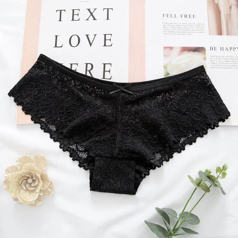 

Women's Sexy Thongs Lace Transparent Panties Sexy Underwear Female Erotic Lingerie G String Briefs Sexy Panties
