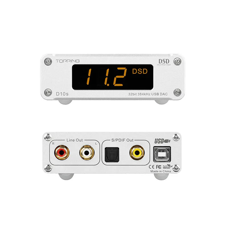 TOPPING D10s MINI USB DAC XMOS XU208 ES9038Q2M PCM384KHz DSD256 аудио HIFI декодер|Усилители для наушников| |