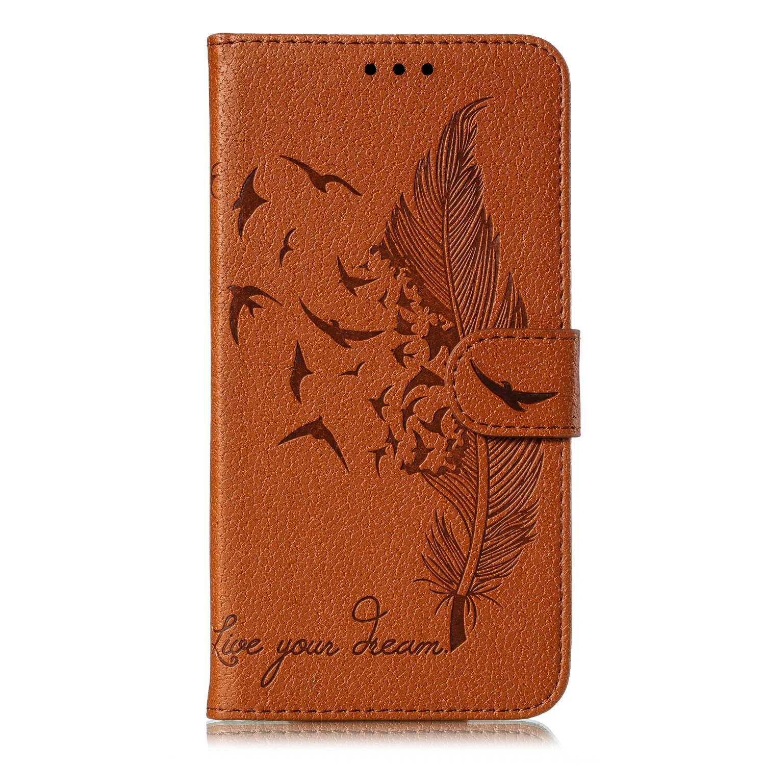 Brown Чехол-бумажник для huawei P30 Lite Pro P20 Lite Honor 8A 8S 20 PRO 10i 20i X9 Pro Y5 Y6 Y7 Y9 Prime P Smart Z Plus - Цвет: Brown