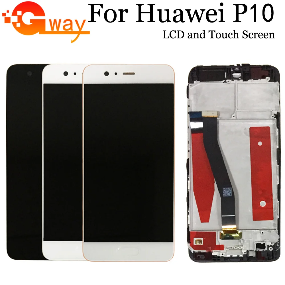 Для Huawei P10 ЖК дисплей сенсорный экран дигитайзер для сборки VTR L09 L10 L29 с дисплеем