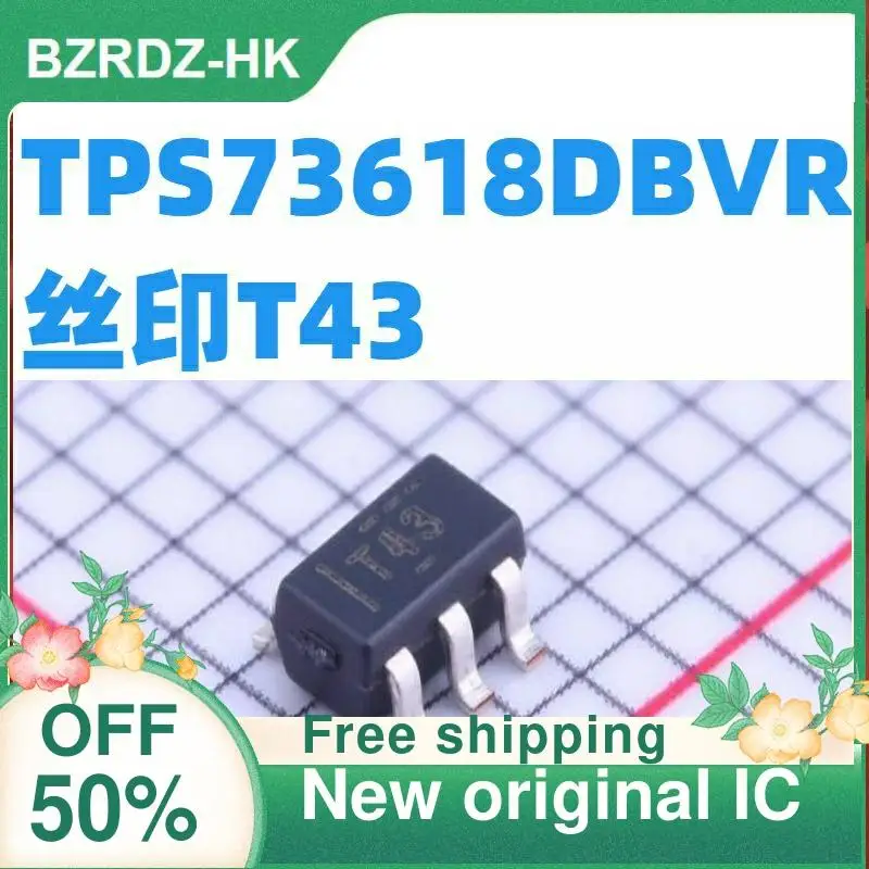 

2-10PCS/lot TPS73618DBVR TPS73618DBVT T43 TI SOT23-5 New original IC