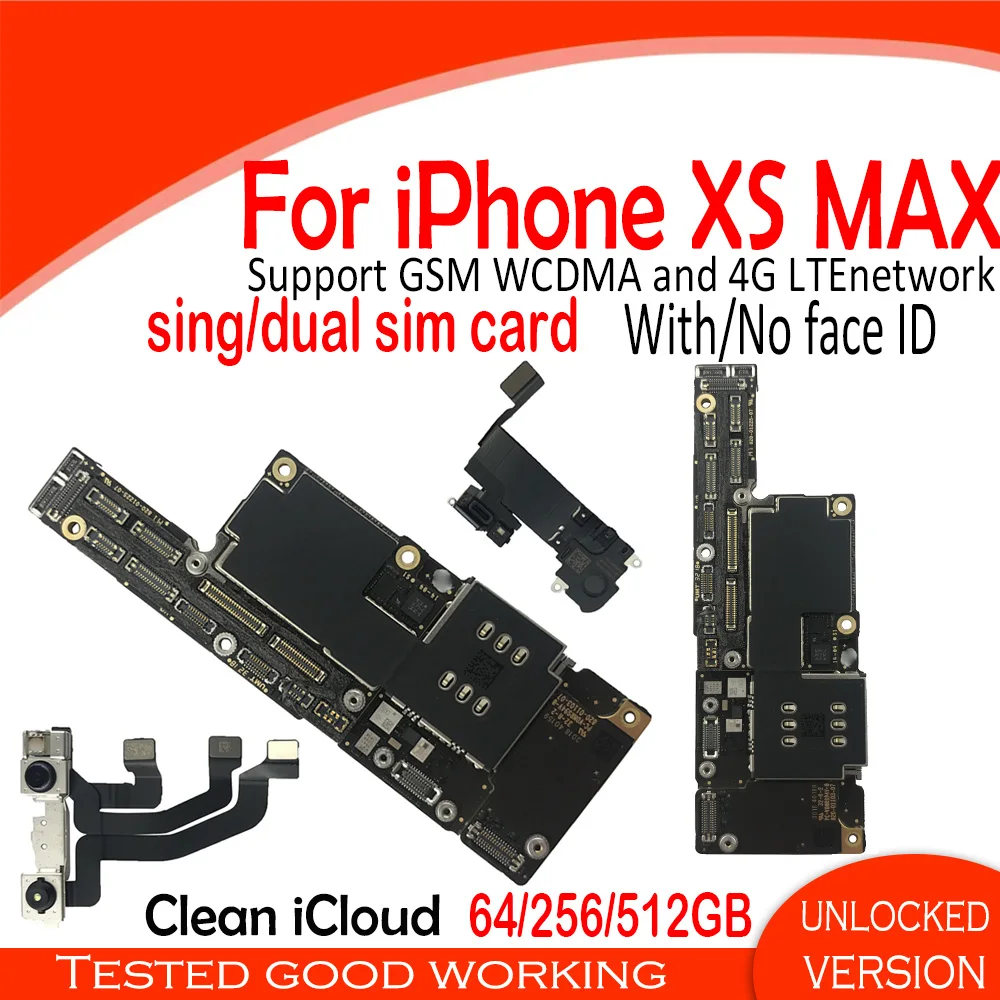 1or 2 SIM Поддержка iOS обновление LTE 4G сеть MB материнская плата для iPhone XS MAX