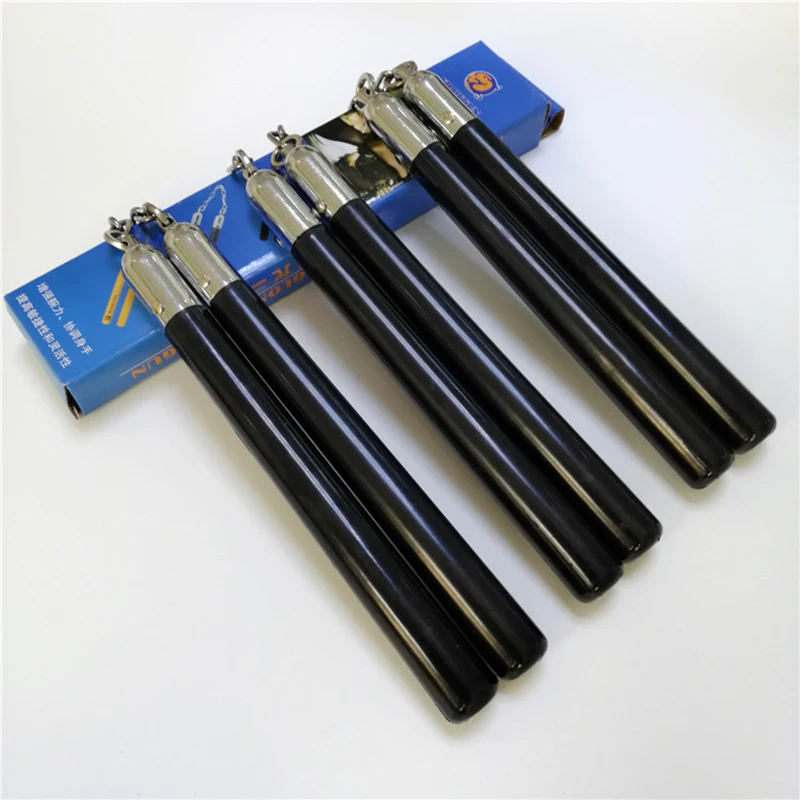 Высококачественные резиновые нунчаки Брюс Ли товары для боевых искусств черное