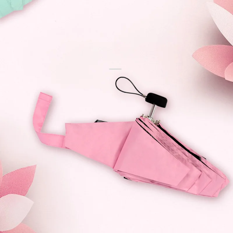 1 шт. двойной ветрозащитный дождевой женский зонтик складной милый мини