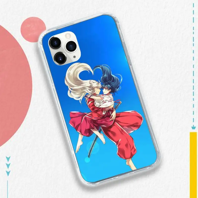 

Anime Inuyasha Sesshoumaru Kagome Phone Case for iPhone 11 12 pro XS MAX 8 7 6 6S Plus X 5S SE 2020 XR