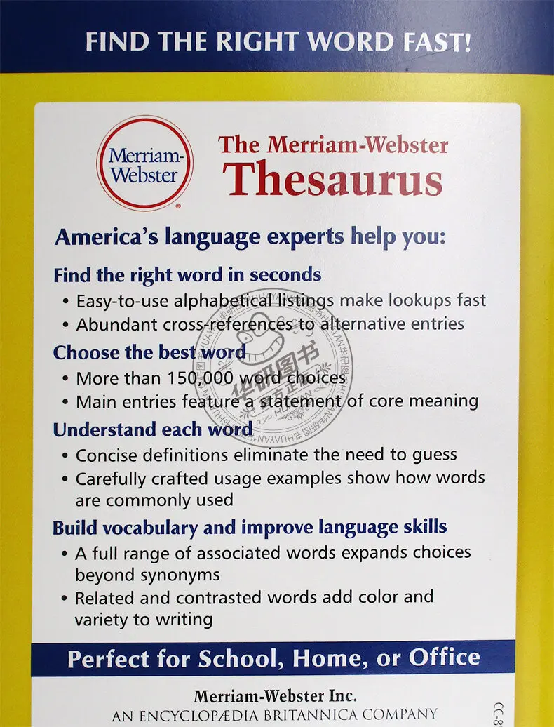 The Merriam Webster Thesaurus Wordpower оригинальные книги для изучения языка |