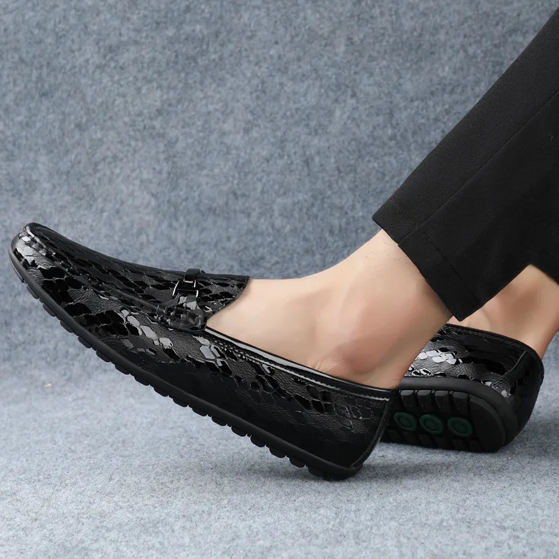 Туфли мужские классические натуральная кожа лоферы модные для свадьбы деловой