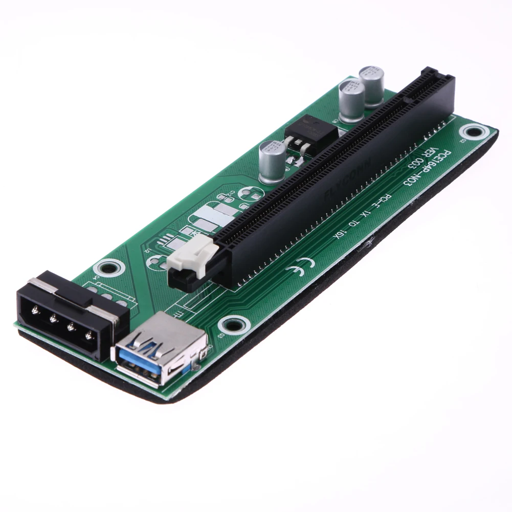 Переходная карта-удлинитель адаптер SATA кабель питания USB 3 0 PCI-E Express 1x до 16x бытовые