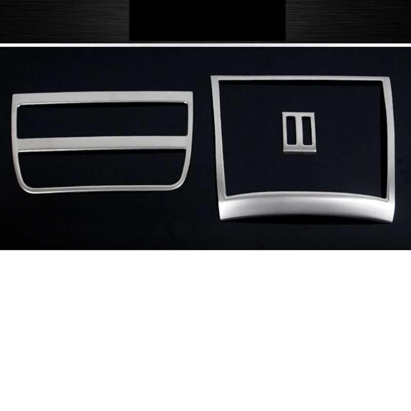 

Chrome Rear Seat A/C Vent Interior Trim Decorative Covers Sticker For-BMW F10 5 Series GT Auto Accessories