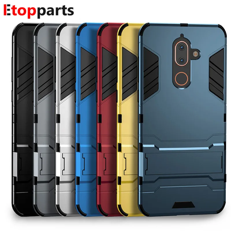 Чехол для телефона s Nokia 7 Plus чехол Гибридный Силиконовый Резиновый гибридный