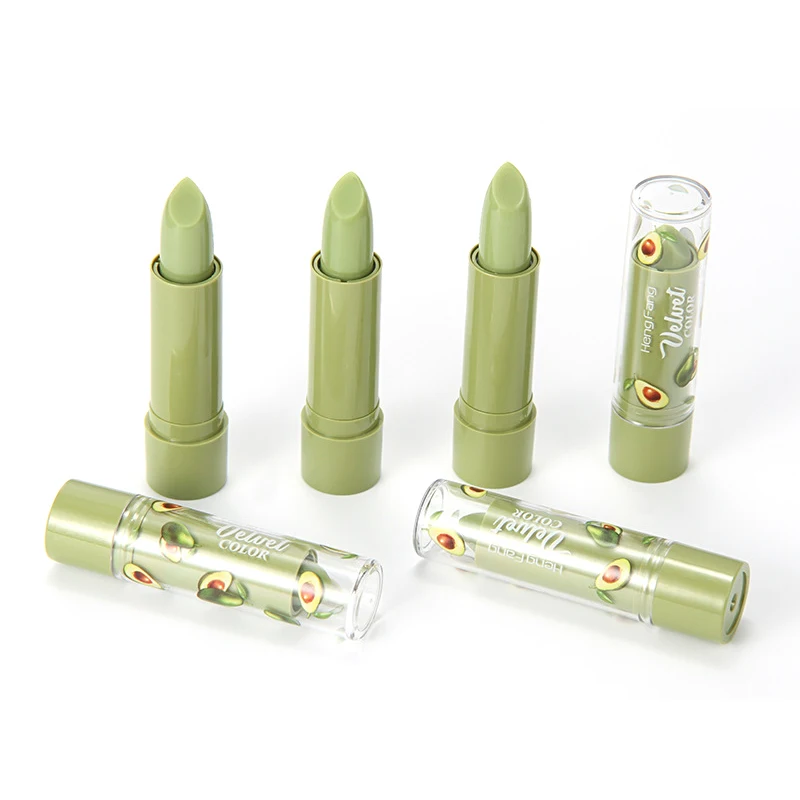 

Spring And Summer Avocado Lipstick Matte Velvet Jelly Color Change Lipstick Lasting Moisturizing Lipstick TSLM1