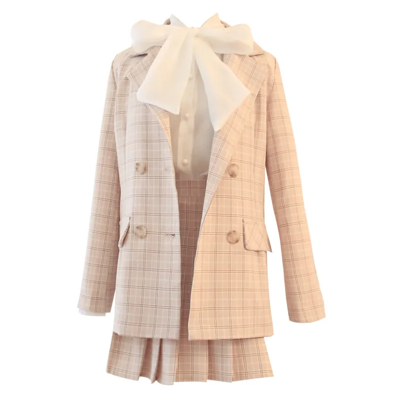 Женский костюм модный элегантный клетчатый Блейзер пиджак маленький аромат