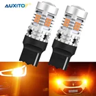 AUXITO 2x T20 7440 W21W светодиодный Canbus сигнала поворота Светильник лампы BA15S P21W BAU15S PY21W светодиодный Нет Hyper Flash автомобильный светильник s янтарно-желтый