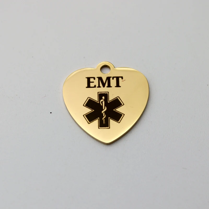 

20 шт. амулеты-символы медицинского техники EMT, подвески из нержавеющей стали, подвески EMT, очаровательные DIY аксессуары ручной работы