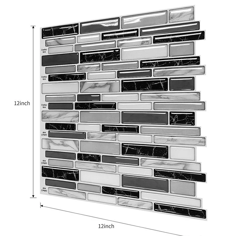 MORCART Peel wall stickers self-adhesive tile adhesive tiles 3d wallpaper home decor Wall decals for Kitchen Bathroom Room 1PCS
