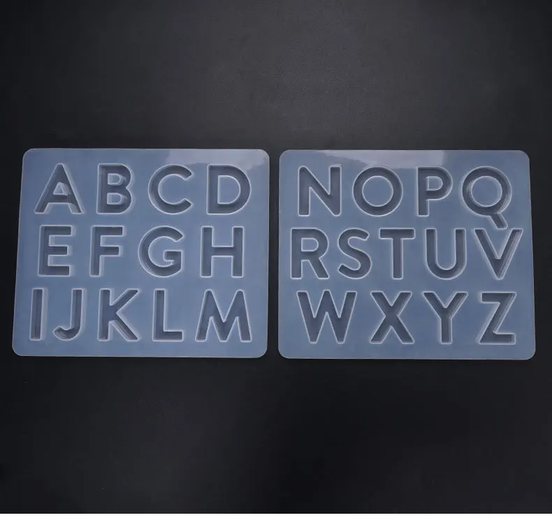 

1=13 Crystal Epoxy English letter Pinyin Alphabet Silicone Mould DIY Handmade Jewelry Resin Digital Pendant silicone Mode