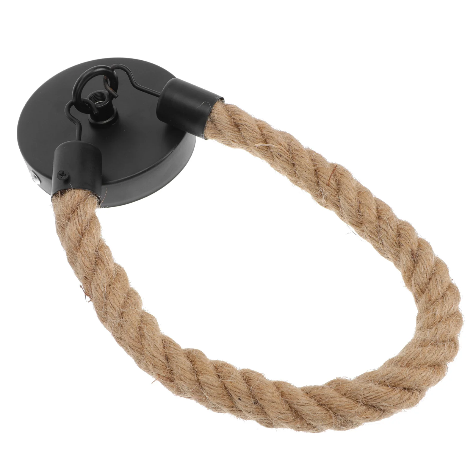

1Pc Household Matte Roll Paper Holder Hemp Rope Hanger Tissue Rack