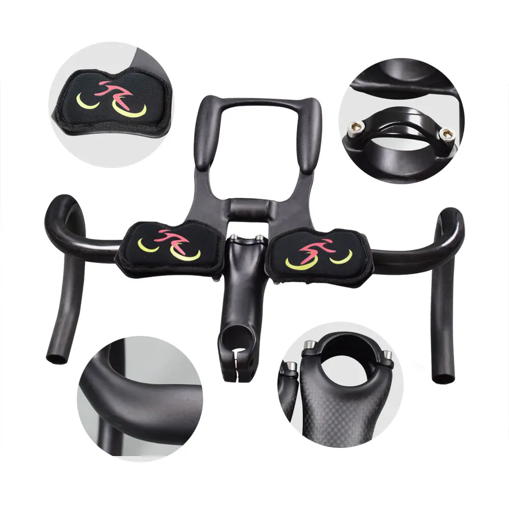 УГЛЕРОДНЫЙ велосипедный руль Углеродные Грипсы для велосипеда шоссейного