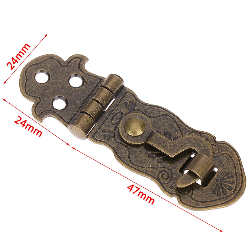 

1pc Antique Diary Book Notebook Lock Metal Buckle Package Gift Box Hinge Lock Fastener Hinge Lock