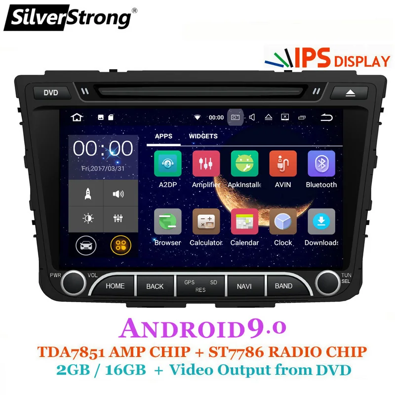 SilverStrong OctaCore ips 4G 64GB Android9.0 Creta автомобильный DVD для hyundai ix25 Creta gps Радио медиаплеер также четырехъядерный вариант