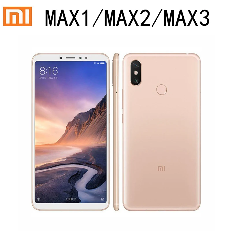 Xiaomi-teléfono inteligente Mi Max 3 MAX 2 MAX 1, 6,9 pulgadas, 4G RAM, 64GB ROM, huella dactilar, 4G, Android, serie MAX