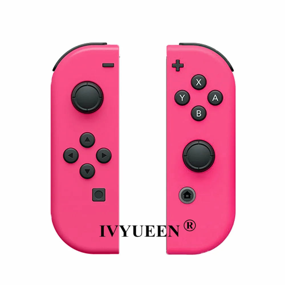 F IVYUEEN 1 пара для Nitendo switch NS JoyCon Joy Con контроллер корпус оболочка чехол для Nintendo doswitch зеленый фиолетовый розовый чехол - Цвет: F