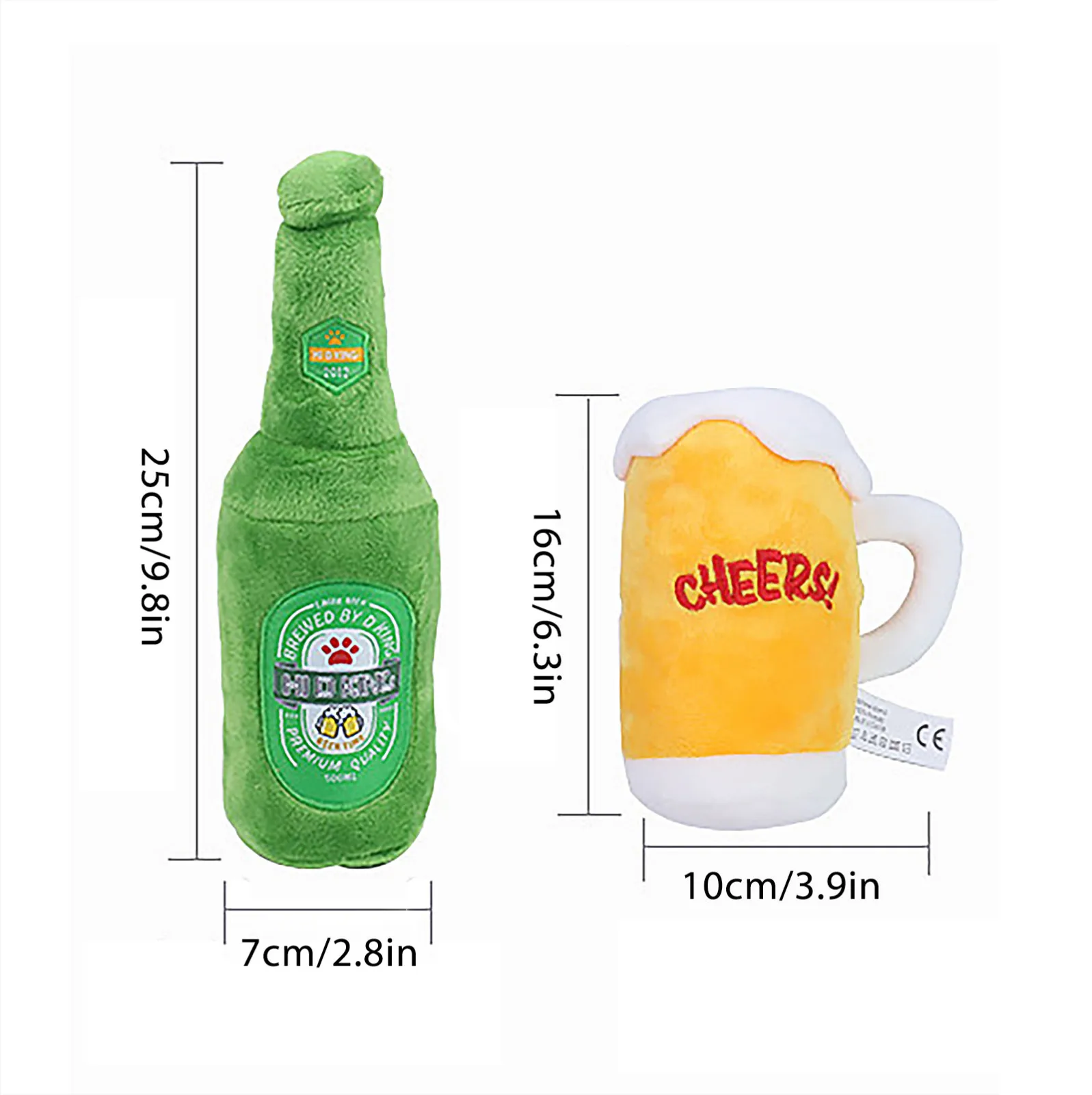 

Beer Bottle Creative Doll Long Plush Toy Bed Pillow Boys Version Sleeping Doll Big Boy Rag Doll Oktoberfest Beer Bottle Toy Gift