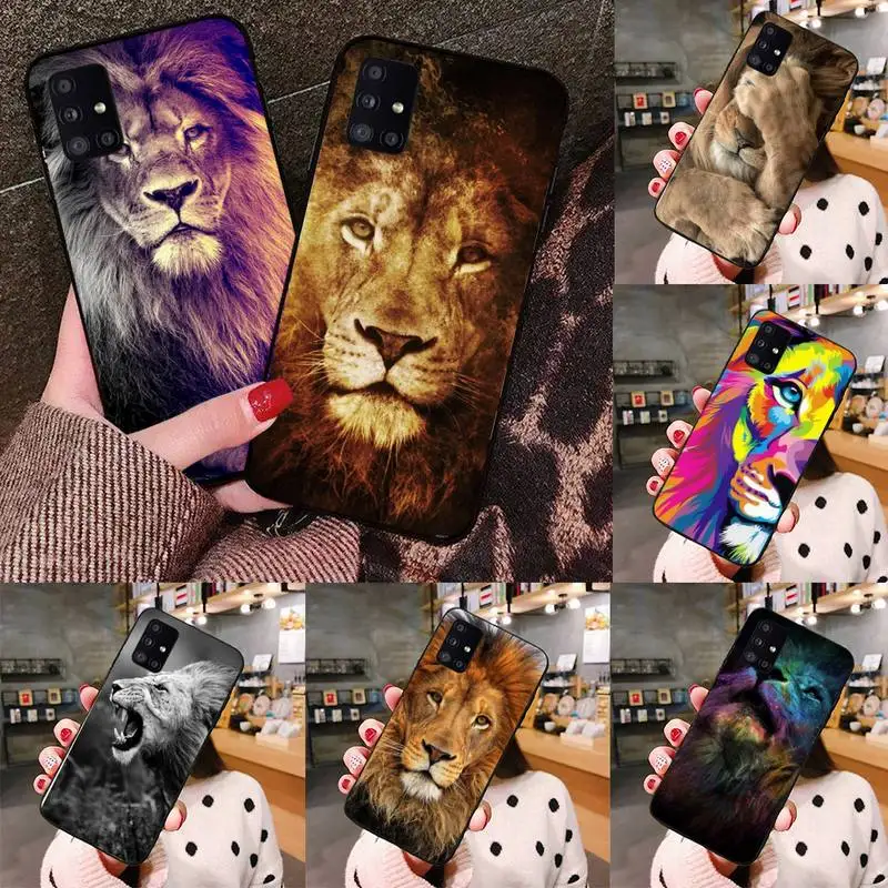 

lion2 Phone Case black For Samsung galaxy S 21 20 10 8 A 51 71 50 21s 70 40 20 20e note 10 plus Ultra 5g fe