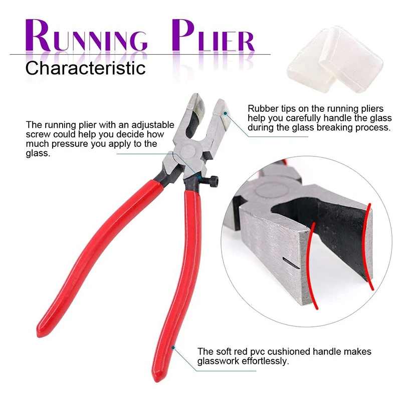 

32Pcs 25mm Key Fob Hardware with 1Pcs Key Fob Pliers Glass Running Pliers Tools Studio Running Pliers