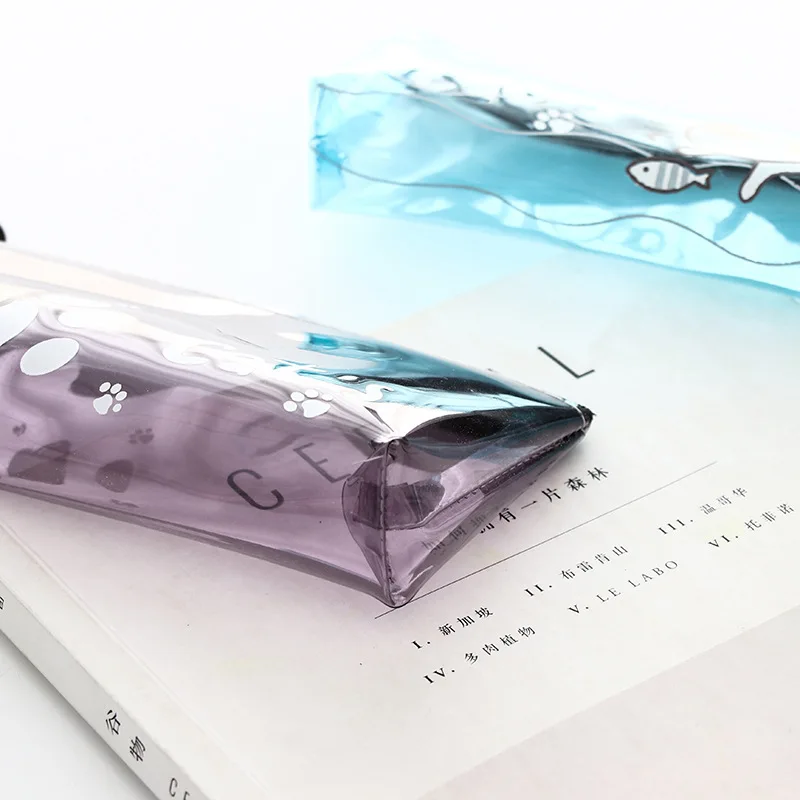 Кошачий пенал силикагель школьные принадлежности Bts канцелярские подарок милый