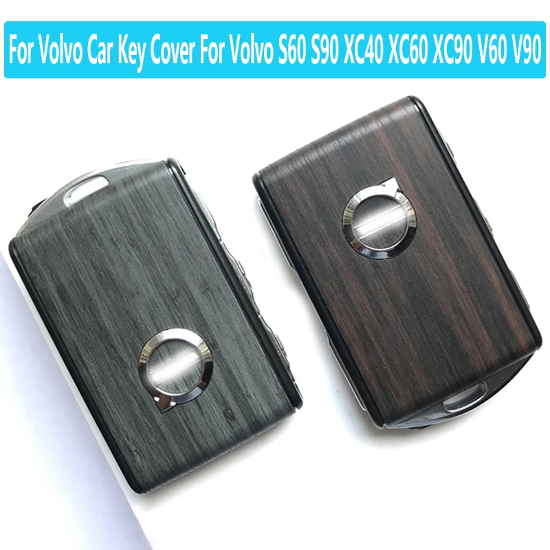 

Classic Fashion For Volvo S60 S90 XC40 XC60 XC90 V60 V90 Wood Grain Car Key Case For Volvo Car Key Cover
