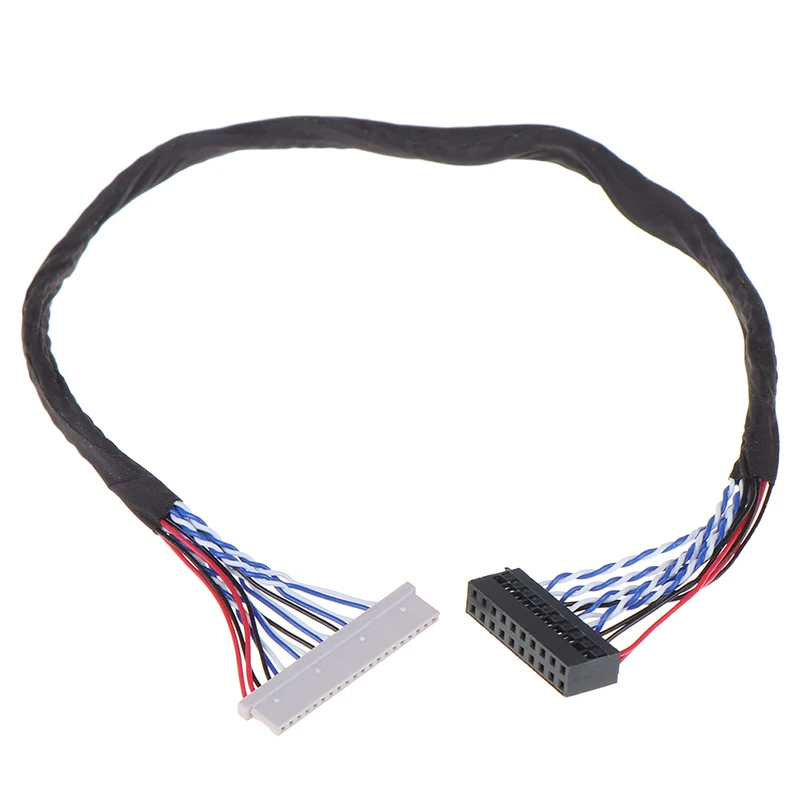 Универсальный 20Pin DF14 20-20 сигнал 8 бит ЖК-драйвер экрана провода LVDS экран кабель 1 25