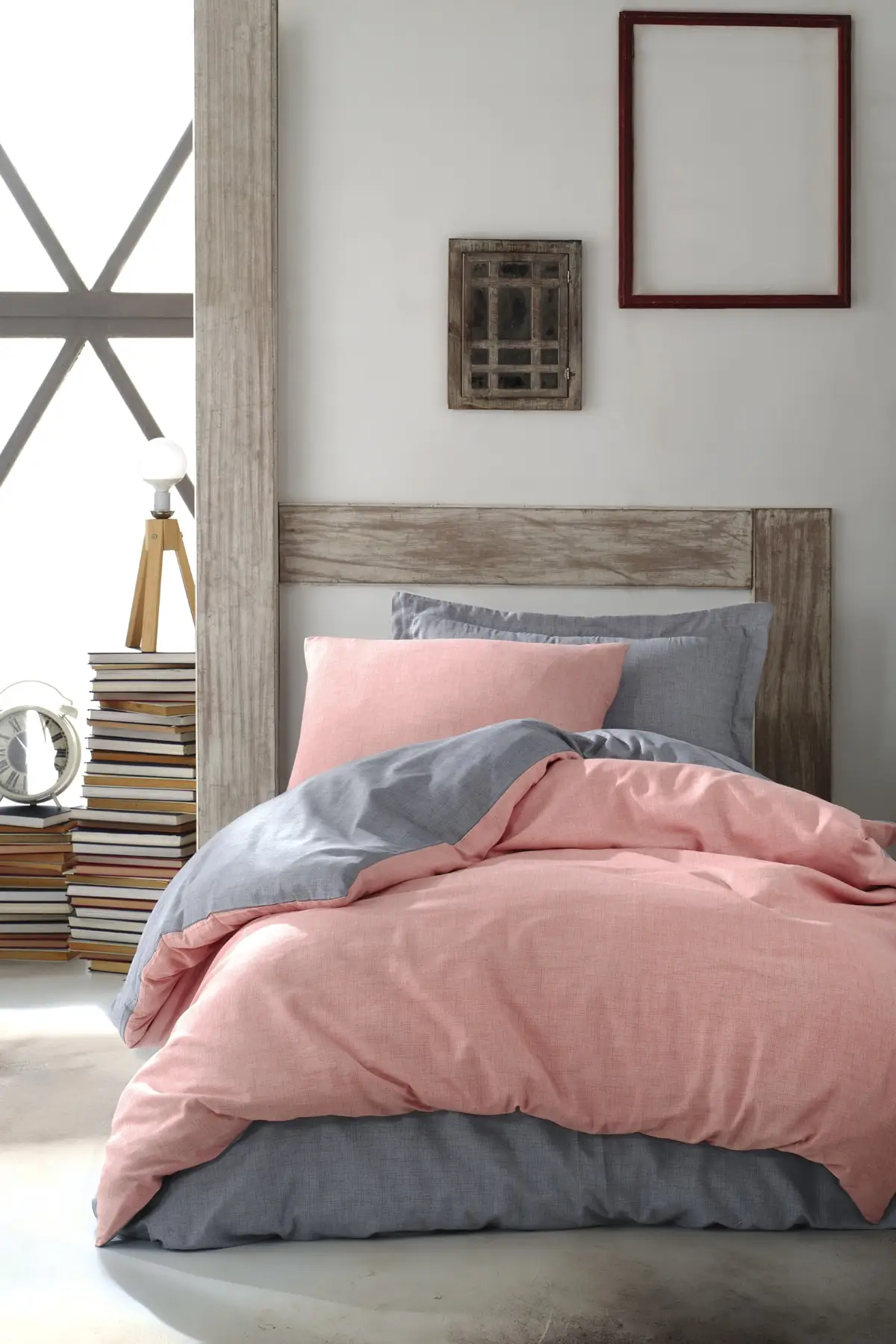 

Double Sided Duvet Cover Set Single Maxicolor Powder