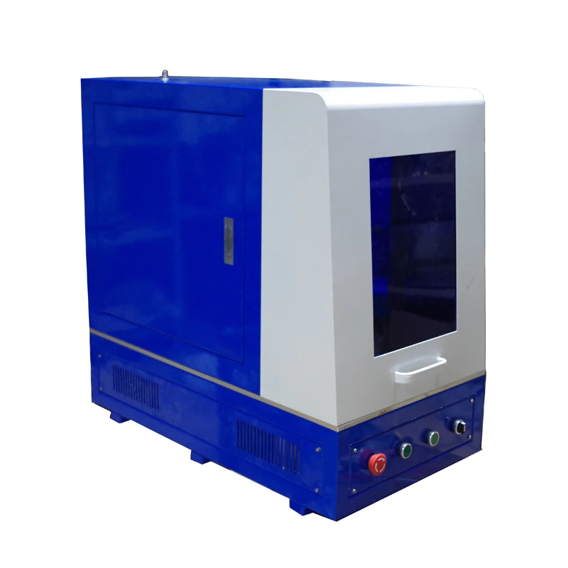 Полностью закрытый RAYCUS 50W волоконная лазерная маркировочная машина для