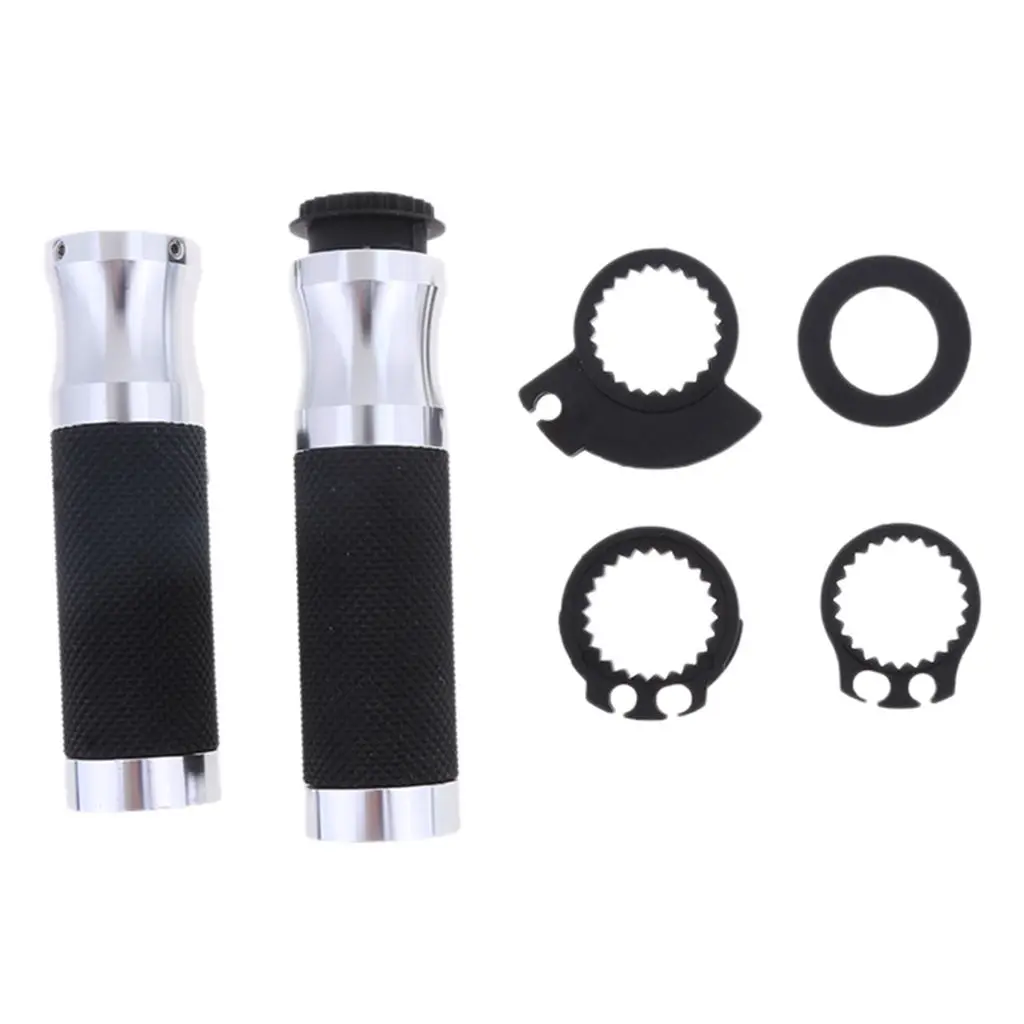 

Universal Motorcycle CNC Aluminum Rubber Hand Grips for 7/8" 22mm Handlebar